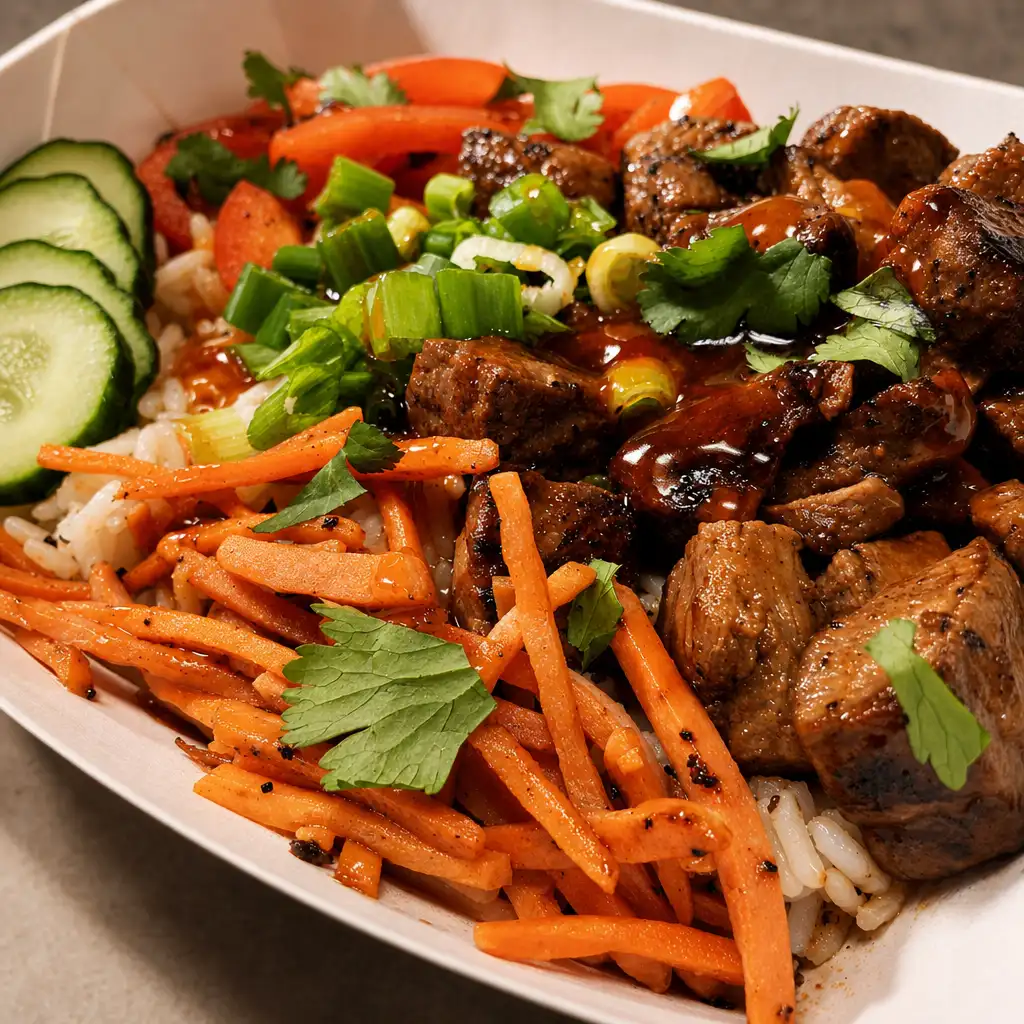 Thai Steak Rice Bowl.